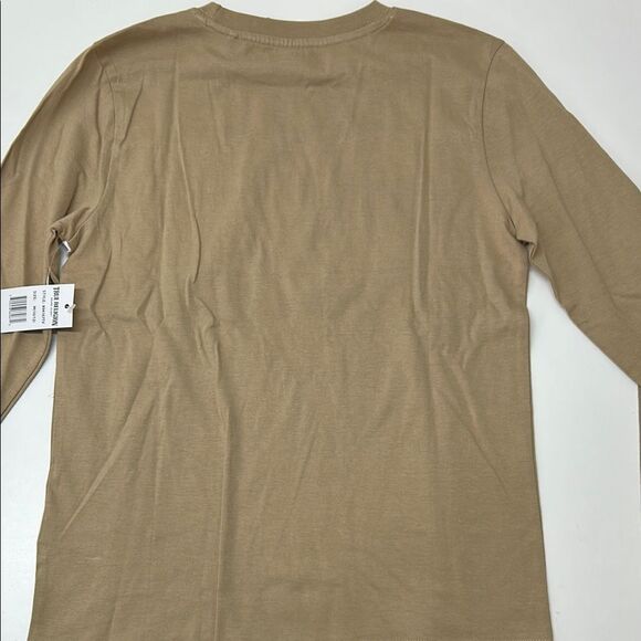 🔥True Religion Tan Long Sleeve Tee Casual Cotton Blend sz 10/12 new - Picture 3 of 5